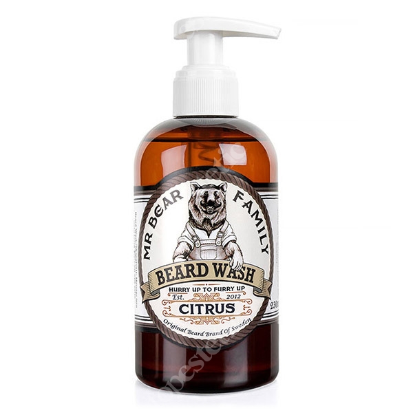 Mr Bear Family Beard Wash Citrus Szampon do brody cytrynowy 250 ml