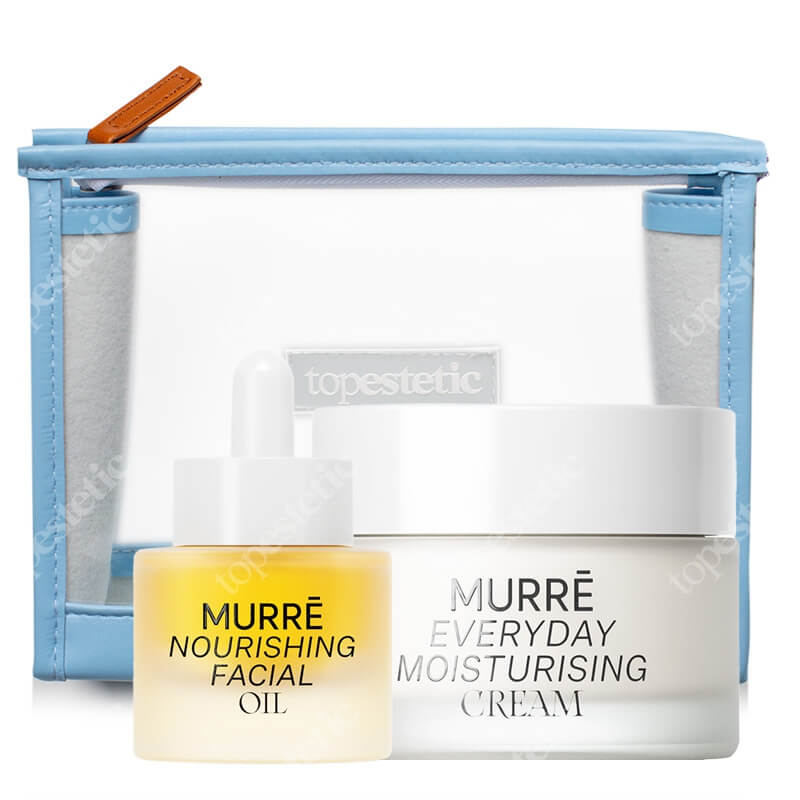 Murre Nourishing and Moisturising Set ZESTAW Odżywczy olejek do twarzy 15 ml + Nawilżający krem na co dzień 50 ml + Kosmetyczka 1 szt