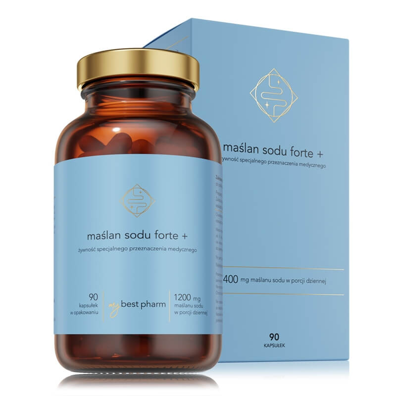 MyBestPharm Maślan Sodu Forte + Zdrowe i komfort jelit 90 kaps