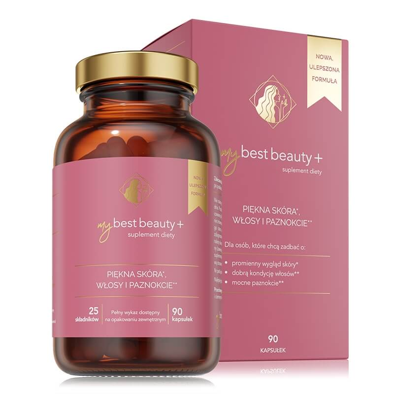 MyBestPharm MyBestBeauty + Wszechstronna regeneracja skóry, włosów i paznokci 90 kaps