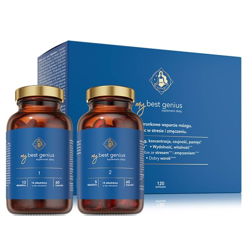 MyBestPharm MyBestGenius Wsparcie mózgu, wzroku i koncentracji 120 kaps