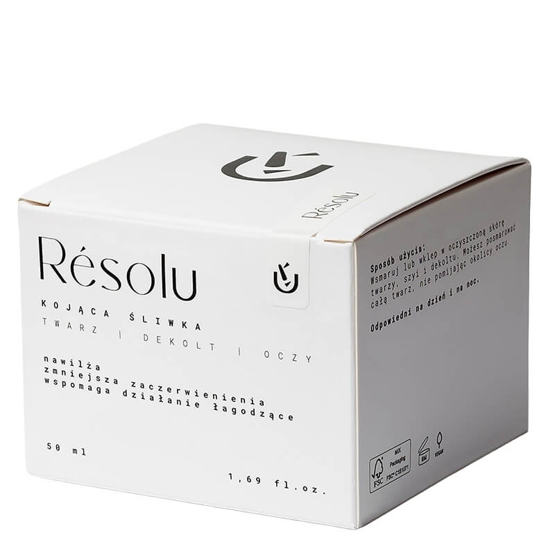 myRésolu Kojąca Śliwka Nawilżająco - łagodzący krem do twarzy i pod oczy 50 ml