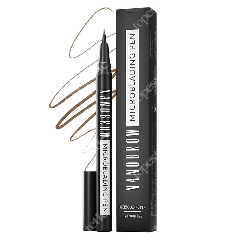 Nanobrow Microblading Pen Precyzyjny pisak do brwi (kolor warm brown) 1 ml