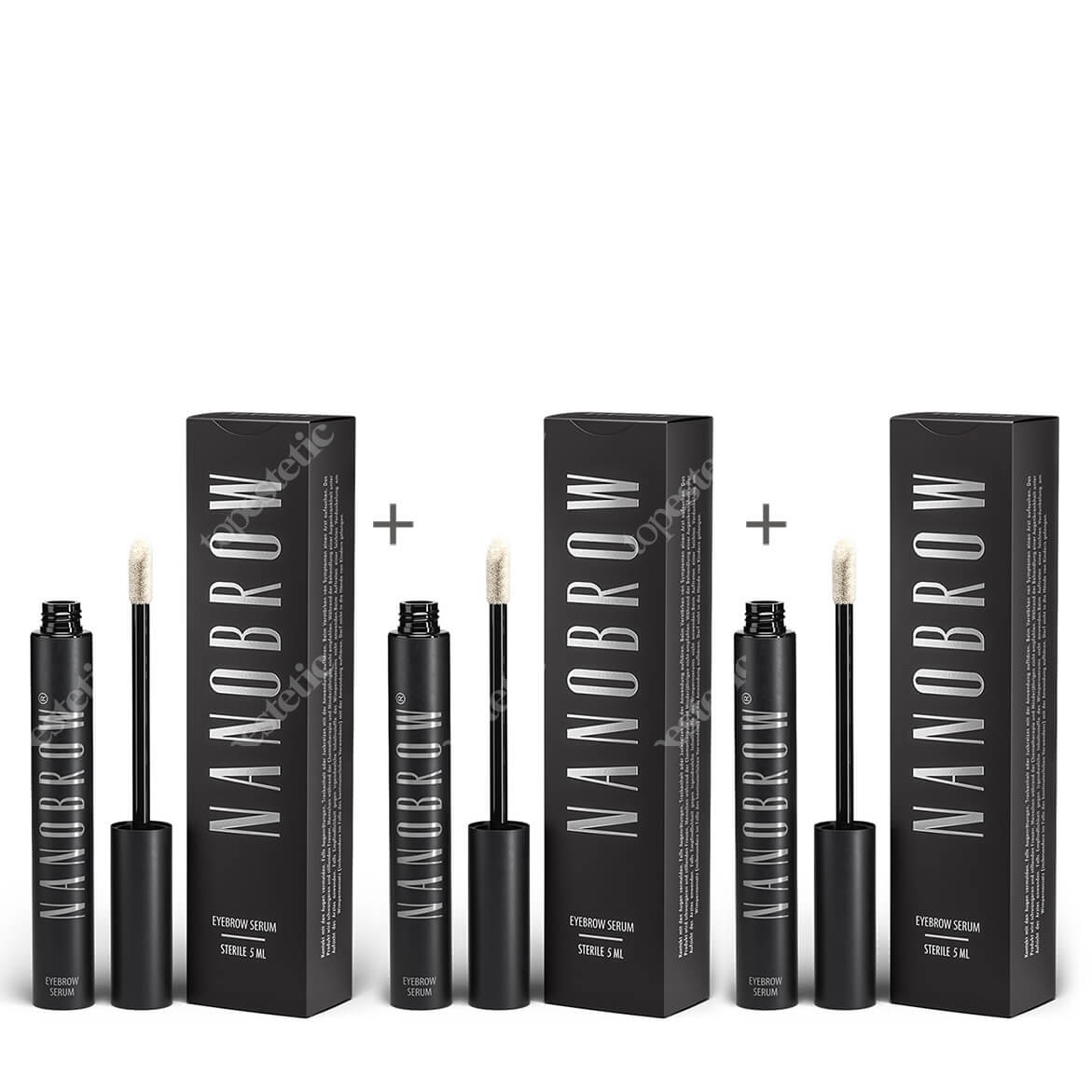Nanobrow Nanobrow 3Pack ZESTAW Odżywka do brwi 5 ml x 3 szt