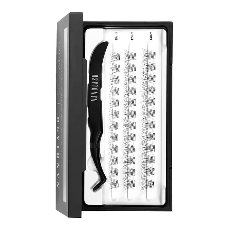 Nanolash Eyelash Extensions Stick & Go Pre-Glued Lashes Classy Kępki sztucznych rzęs - naturalne 36 szt