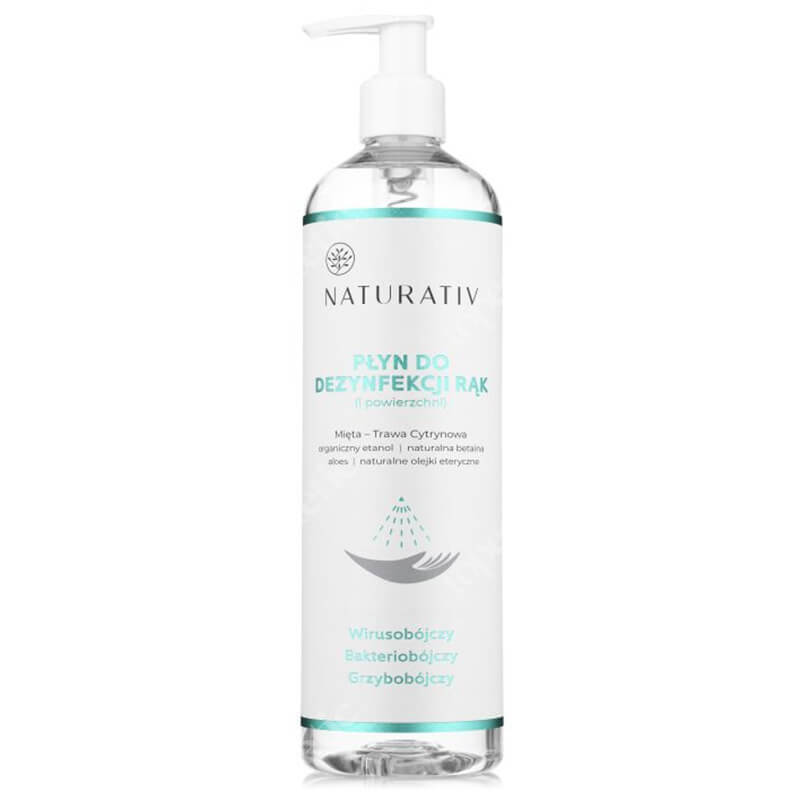 Naturativ Hand Disinfectant Płyn do dezynfekcji dłoni (i powierzchni) 500 ml