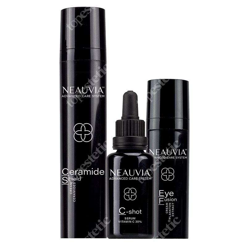 Neauvia Luksusowy Rytuał Rewitalizacji 2019 ZESTAW Krem naprawczy 50 ml + Rozświetlające i antyoksydacyjne serum 30 ml + Krem pod oczy 30 ml