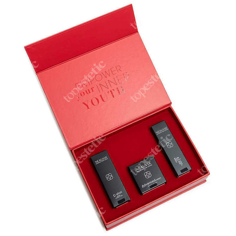 Neauvia Rytuał Młodości ZESTAW Rozświetlające serum z witaminą C 30 ml + Zaawansowany krem do twarzy 50 ml + Krem pod oczy z ekstraktem z planktonu 30 ml