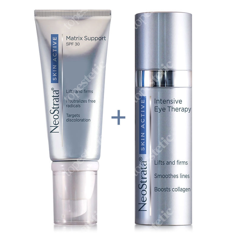 NeoStrata Skin Active Matrix Support + Intensive Eye Therapy ZESTAW Krem odbudowujący skórę SPF30 50 g + Krem liftingująco-wypełniająca po oczy 15 g
