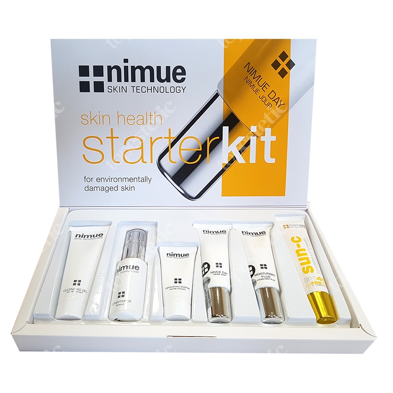 Nimue Environmentally Starter Kit ZESTAW Żel 30 ml + Odżywka 30 ml + Enzym 15 ml + Krem na dzień 15 ml + Krem na noc 15 ml + Krem 20 ml