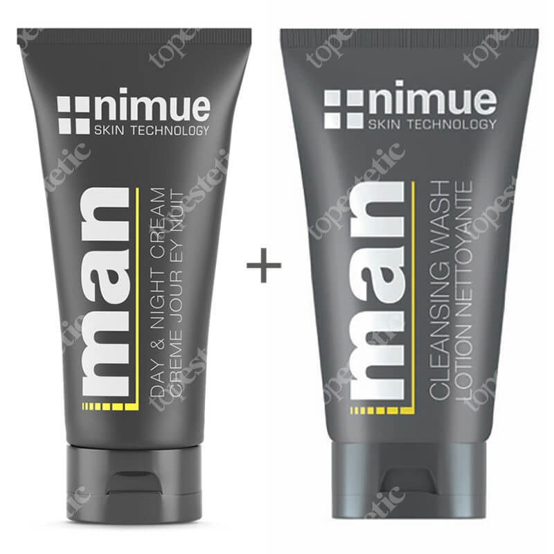 Nimue For Men Set ZESTAW Krem nawilżający 100 ml + Żel głęboko oczyszczający 140 ml