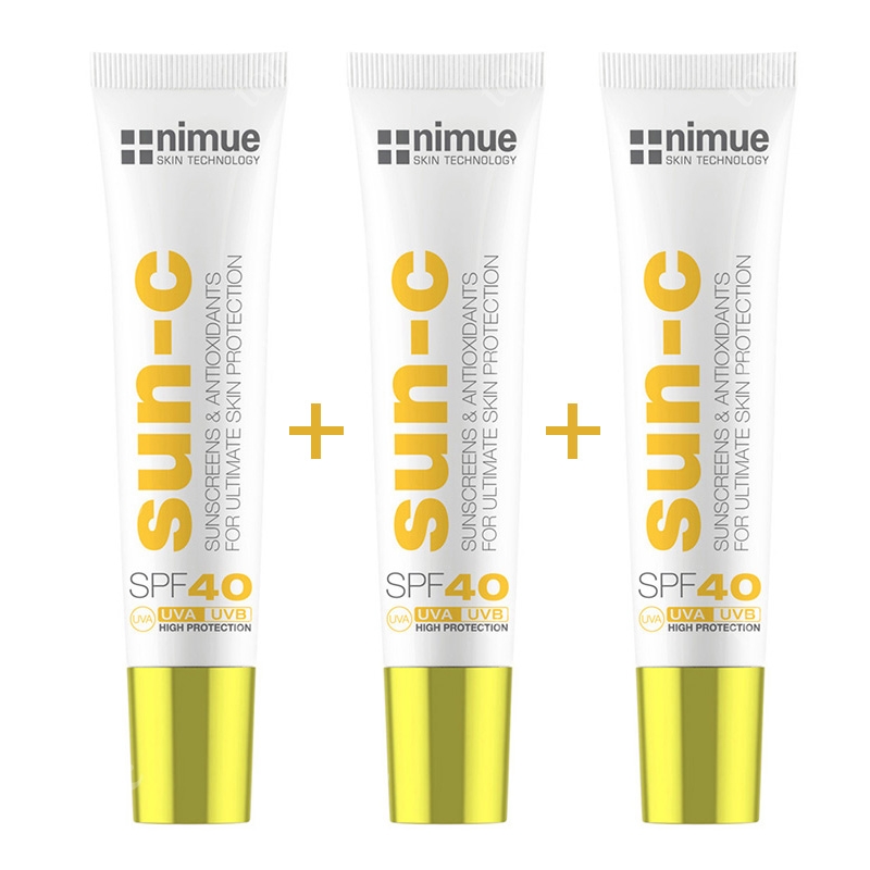 Nimue Sun C Sunscreen SPF 40 Set ZESTAW Krem przeciwsłoneczny 3x20 ml