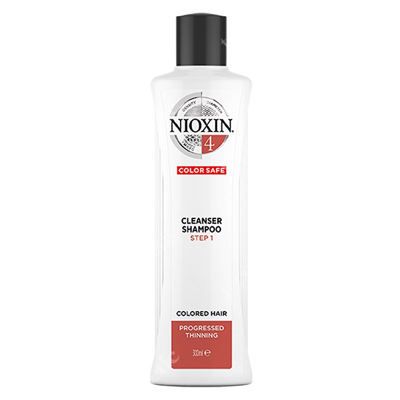 Nioxin Cleanser System 4 Szampon oczyszczający przeciw wypadaniu (włosy farbowane, cienkie, widocznie przerzedzone) 300 ml