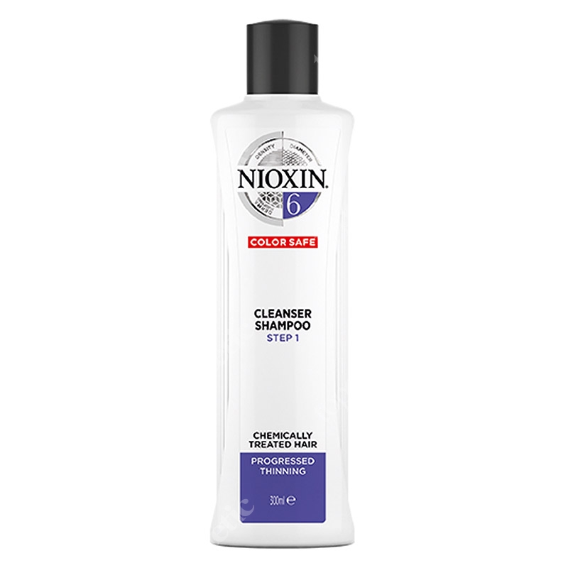 Nioxin Cleanser System 6 Szampon oczyszczający przeciw wypadaniu (włosy po zabiegach chemicznych, grube, widocznie przerzedzone) 300 ml