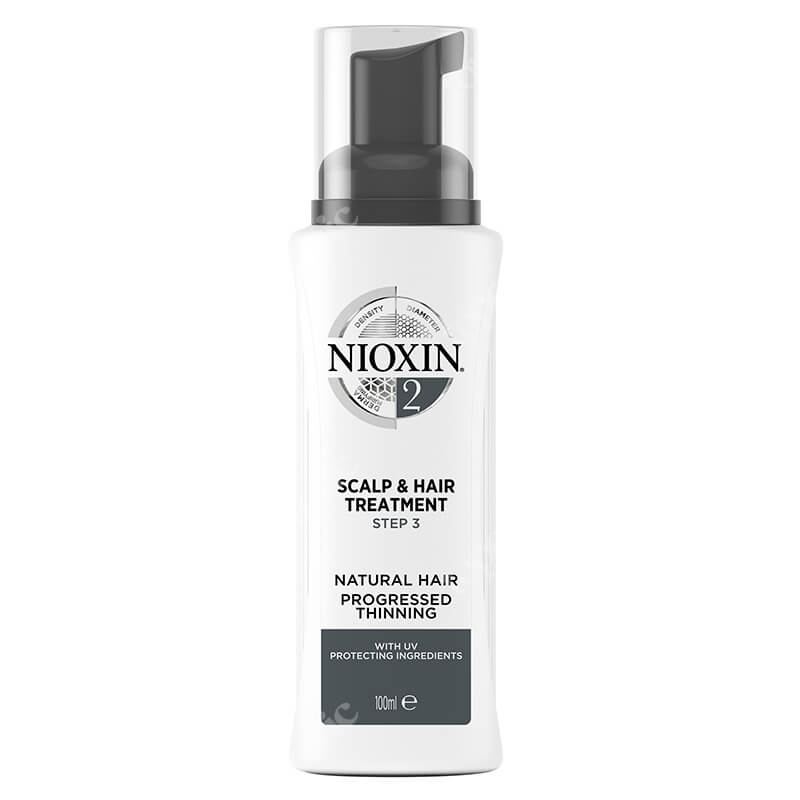 Nioxin Scalp Treatment System 2 Kuracja regenerująca przeciw wypadaniu (włosy naturalne, cienkie, widocznie przerzedzone) 100 ml