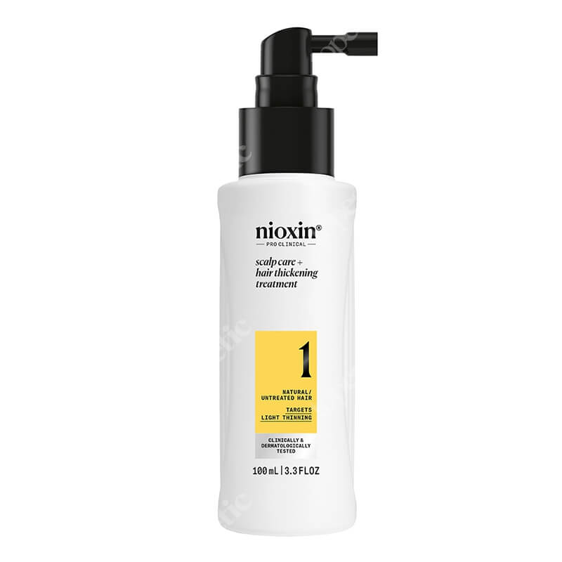Nioxin System 1 Scalp Care Hair Thickening Treatment Kuracja do włosów naturalnych lekko przerzedzonych 100 ml