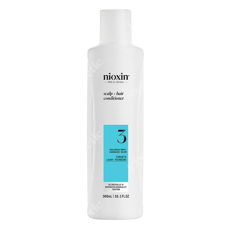 Nioxin System 3 Scalp + Hair Conditioner Odżywka do włosów farbowanych lekko przerzedzonych 300 ml
