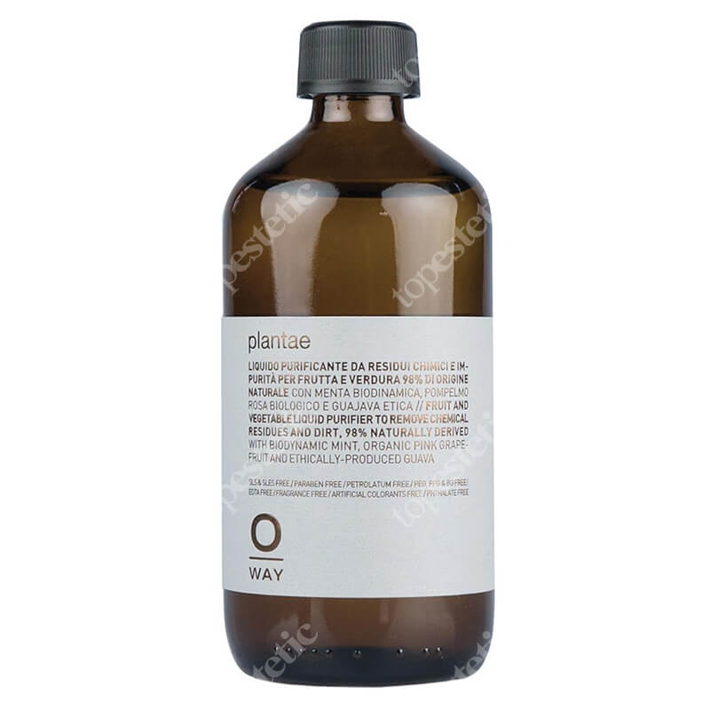 O Way Plantae Płyn do mycia owoców i warzyw usuwający zanieczyszczenia chemiczne 240 ml