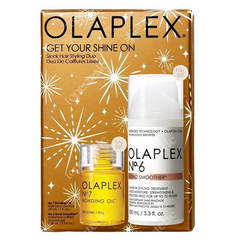 Olaplex Get Your Shine On ZESTAW Krem stylizujący bez spłukiwania 100 ml + Olejek do włosów 30 ml