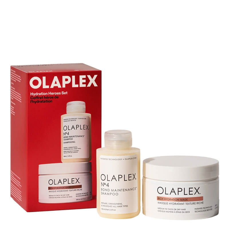 Olaplex Hydration Heroes Set ZESTAW Szampon regenerujący i nawilżający 100 ml + Głęboko nawilżająca maska do włosów odwodnionych 200 ml