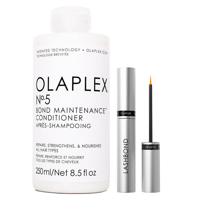 Olaplex Lashbond + Conditioner No.5 ZESTAW Odżywka stymulująca wzrost rzęs 4,5 ml + Odżywka regenerująco-odbudowująca 250 ml