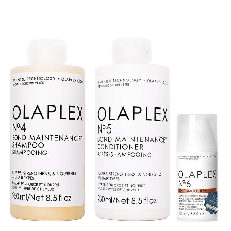 Olaplex Protect And Style ZESTAW Szampon regenerujący i nawilżający 250 ml + Odżywka regenerująco-odbudowująca 250 ml + Krem stylizujący 100 ml