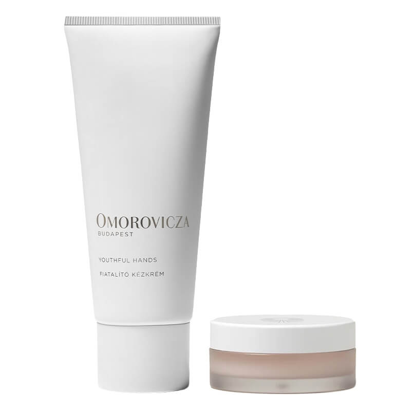 Omorovicza Beauty Hand and Lip ZESTAW Odmładzający krem do rąk 100 ml + Wygładzający i wypełniający balsam do ust 10 ml
