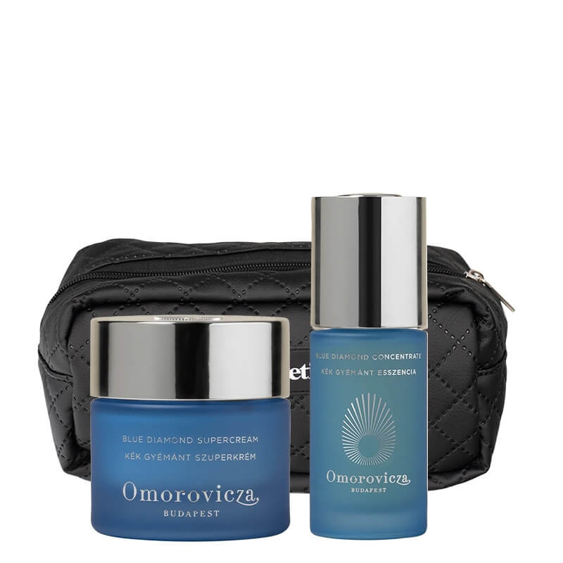 Omorovicza Blue Diamond Premium Ritual ZESTAW Ujędrniający krem ​​do twarzy z peptydami diamentowymi 50 ml + Serum regenerujące z peptydami diamentowymi 30 ml