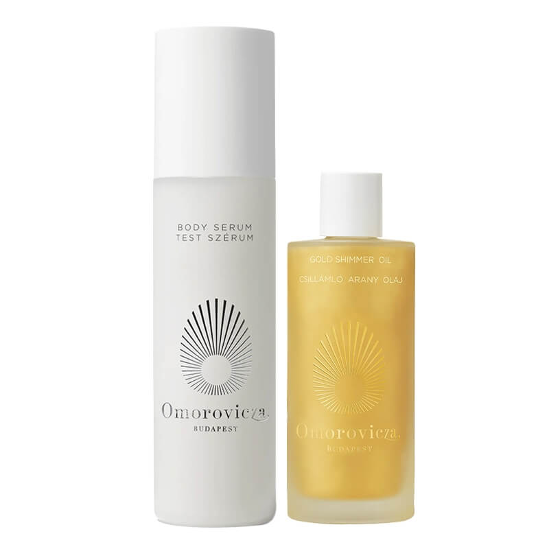 Omorovicza Young Body ZESTAW Przeciwstarzeniowe serum do ciała 130 ml + Złoty olejek rozświetlający 100 ml