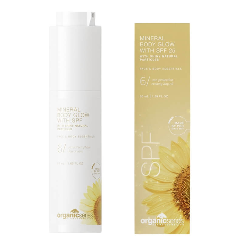 Organic Series Mineral Body Glow With SPF 25 Rozświetlający olejek w żelu 50 ml
