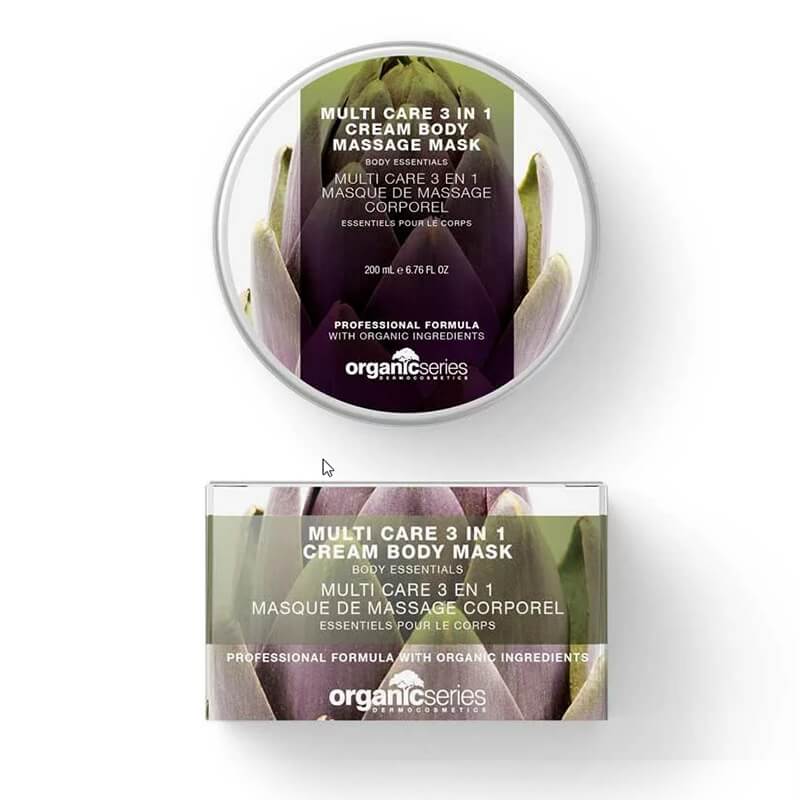 Organic Series Multi Care 3in1 Cream Body Massage Mask Kremowa maska do ciała 200 ml