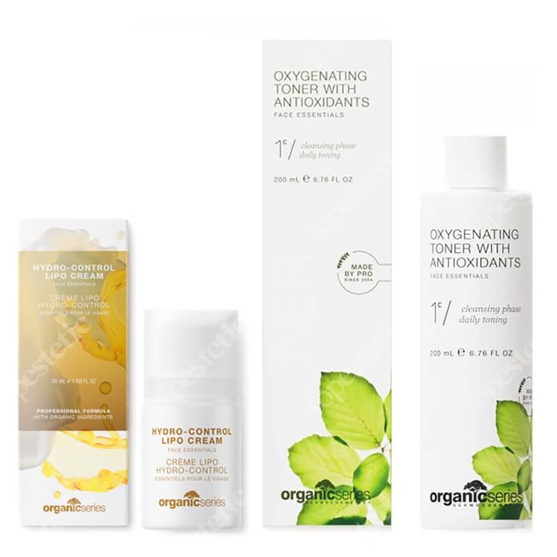 Organic Series Oxygenating Set ZESTAW Dotleniający tonik z antyoksydantami 200 ml + Krem hydrolipidowy 50 ml