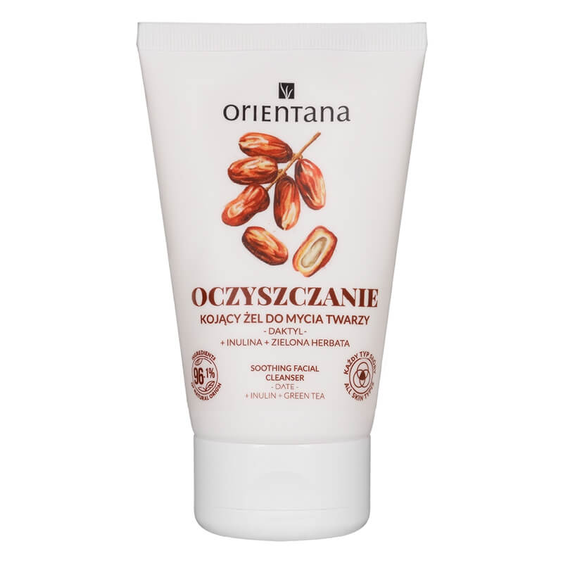 Orientana Kojący żel do mycia twarzy Z daktylem, inuliną i zieloną herbatą 125 ml