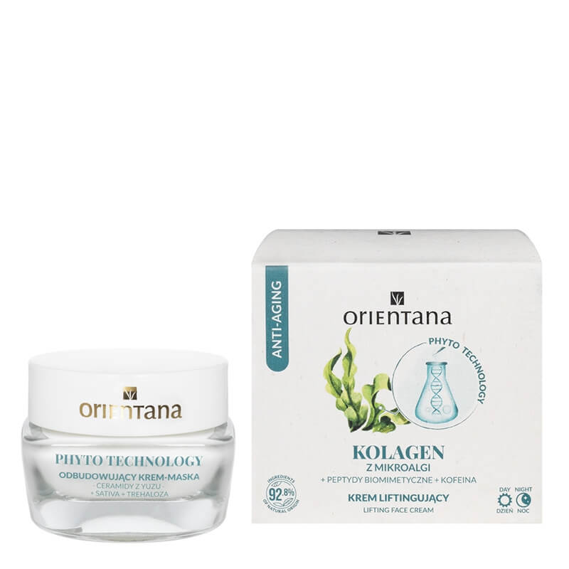 Orientana Krem Liftingujący - Kolagen Liftingujący krem do twarzy z wegańskim kolagenem 40 ml