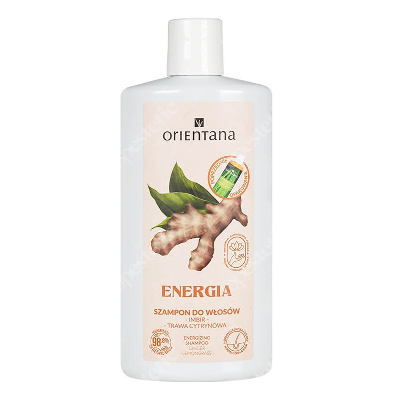Orientana Natural Hair Shampoo Ajurwedyjski naturalny szampon do włosów - Imbir i trawa cytrynowa 210 ml