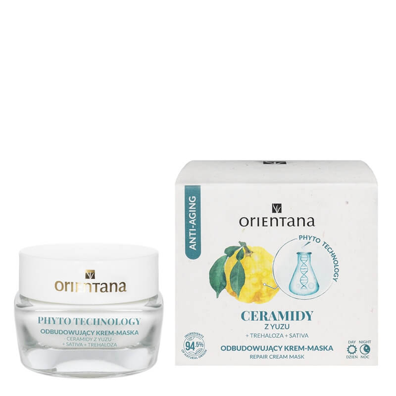 Orientana Odbudowujący krem-maska Na bazie fito-ceramidów z japońskiego Yuzu 40 ml