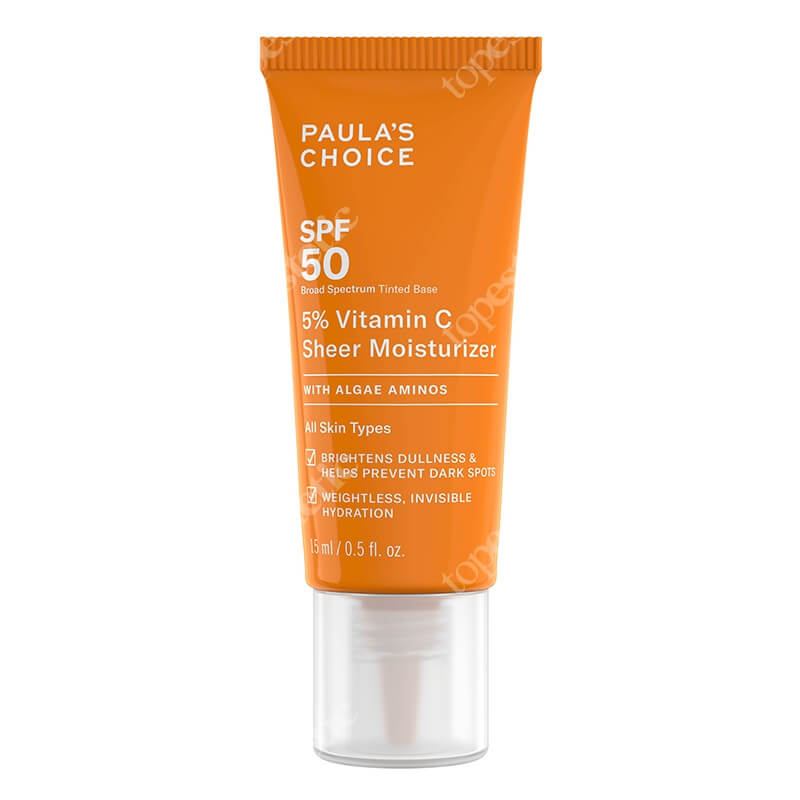 Paulas Choice 5% Vitamin C Sheer Moisturizer SPF 50 Krem nawilżający z 5% witaminą C SPF 50 15 ml