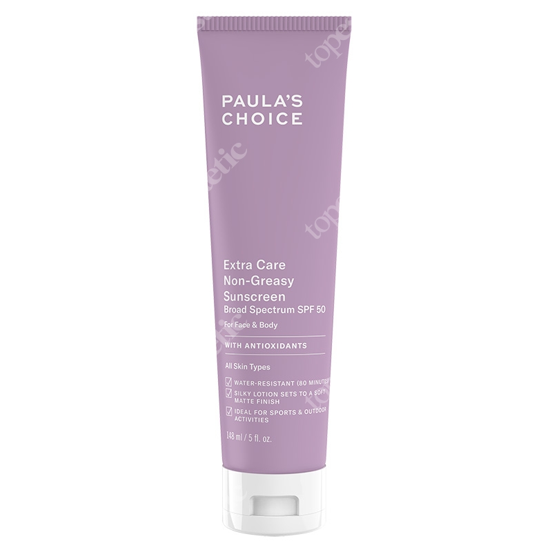 Paulas Choice Extra Care Non Greasy Sunscreen SPF 50 Krem przeciwsłoneczny do skóry tłustej i mieszanej z filtrem 148 ml