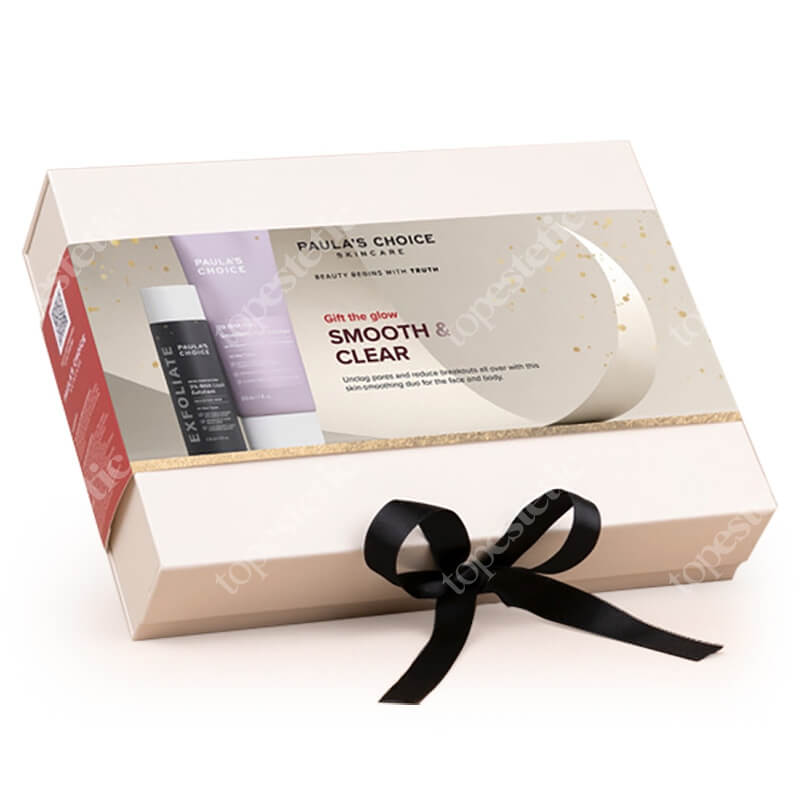 Paulas Choice Smooth and Clear Gift Set ZESTAW Płyn złuszczający z 2% kwasem salicylowym 118 ml + Balsam złuszczający do ciała 210 ml