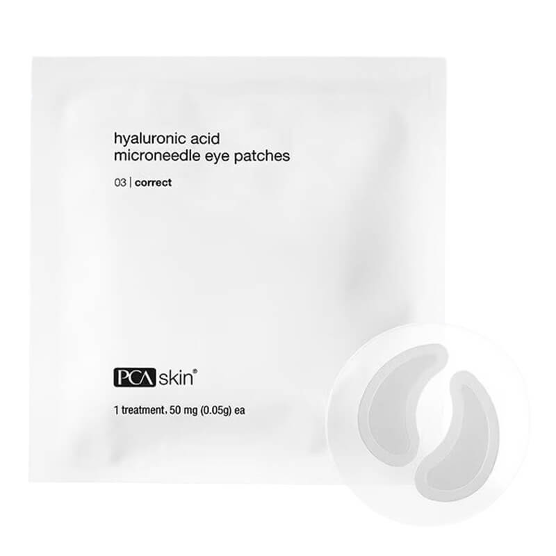 PCA Skin Hyaluronic Acid Microneedle Eye Patches Mikroigłowe płatki pod oczy nawilżająco - odmładzająco - rozjaśniające 1 saszetka