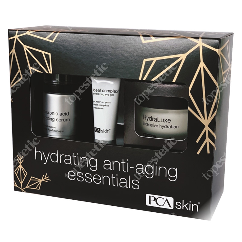 PCA Skin HydraLuxe Set ZESTAW Serum o właściwościach intensywnie nawilżających 28 g + Rewitalizujący żel pod oczy 14,2 g + Krem głęboko nawilżający 55 g