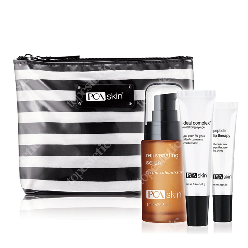 PCA Skin Renewing Trio ZESTAW Serum 29,5 ml + Żel pod oczy 14 g + Nawilżenie ust 8,5 g