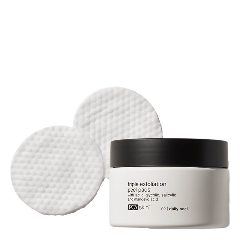 PCA Skin Triple Exfoliation Peel Pads Płatki złuszczające do użytku domowego i profesjonalnego o potrójnym działaniu 30 szt