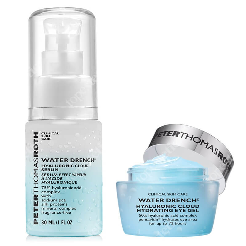 Peter Thomas Roth Hyaluronic Cloud Set ZESTAW Mocno nawilżający żel pod oczy 15 ml + Serum nawilżające z kwasem hialuronowym 30 ml