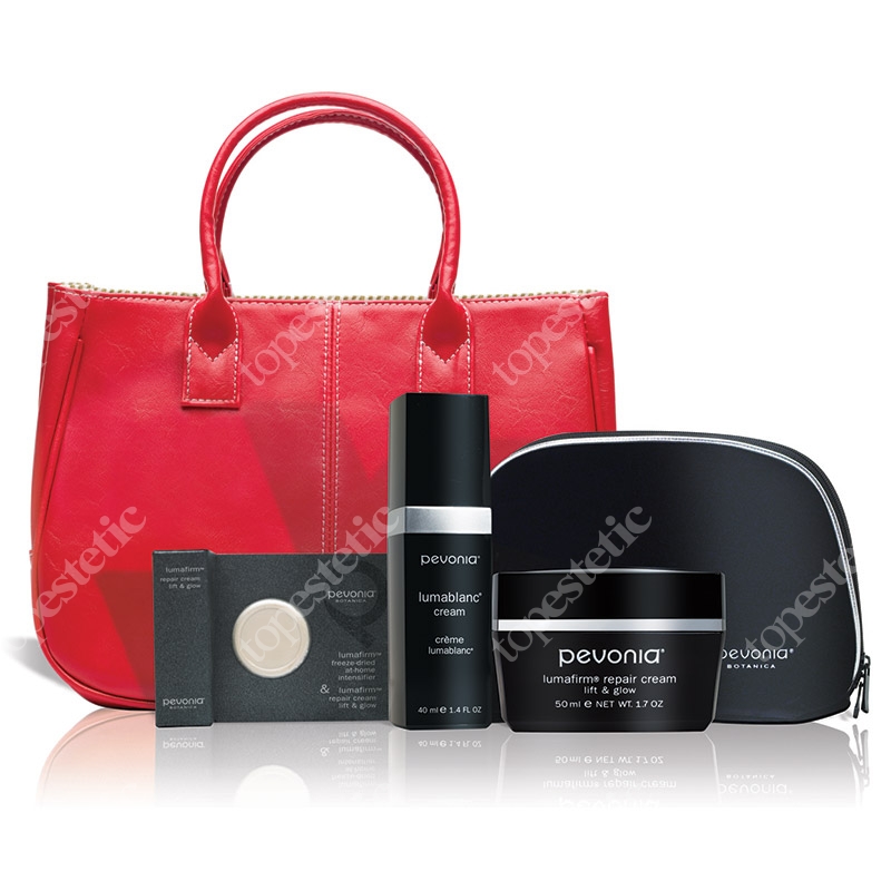 Pevonia Lumafirm Set ZESTAW Krem wybielający 40 ml + Krem lumafirm 50 ml + Wzmacniacz kremu 3 g + Ekskluzywna kosmetyczka + Luksusowa torebka
