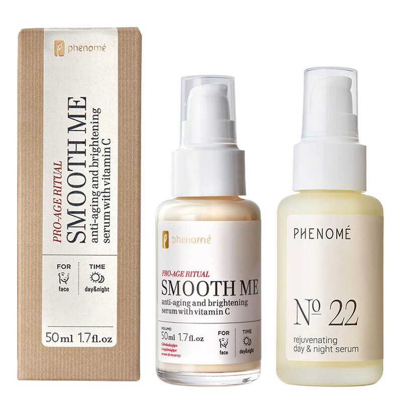 Phenome Day And Night Renewal Duo ZESTAW Serum do twarzy z witaminą C 50 ml + Serum na dzień i na noc dla skóry dojrzałej 50 ml