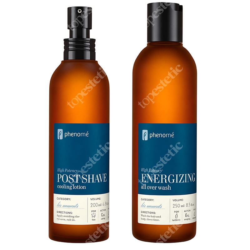 Phenome Męskie SPA 2019 ZESTAW Żel po goleniu 200 ml + Szampon i żel pod prysznic 250 ml