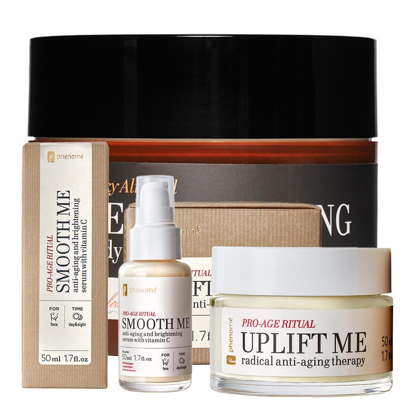 Phenome Pro Age Ritual ZESTAW Serum 50 ml + Krem 50 ml + Regenerujące masło do ciała 200 ml GRATIS
