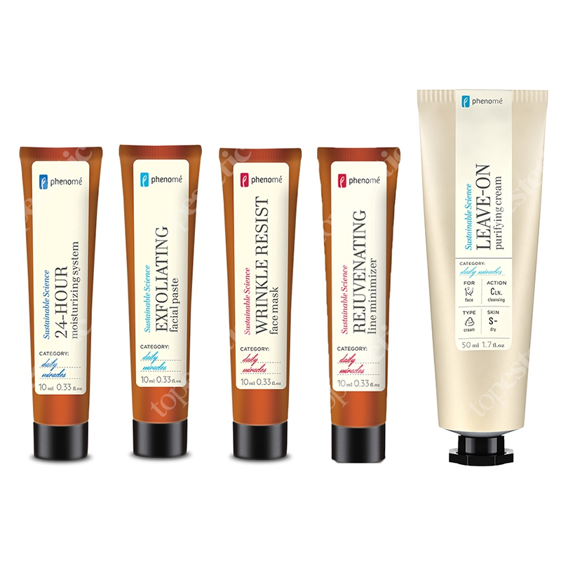Phenome Totalne Oczyszczenie 2019 ZESTAW Krem 10 ml + Maska 10 ml + Peeling 10 ml + Krem 50 ml + Krem 10 ml