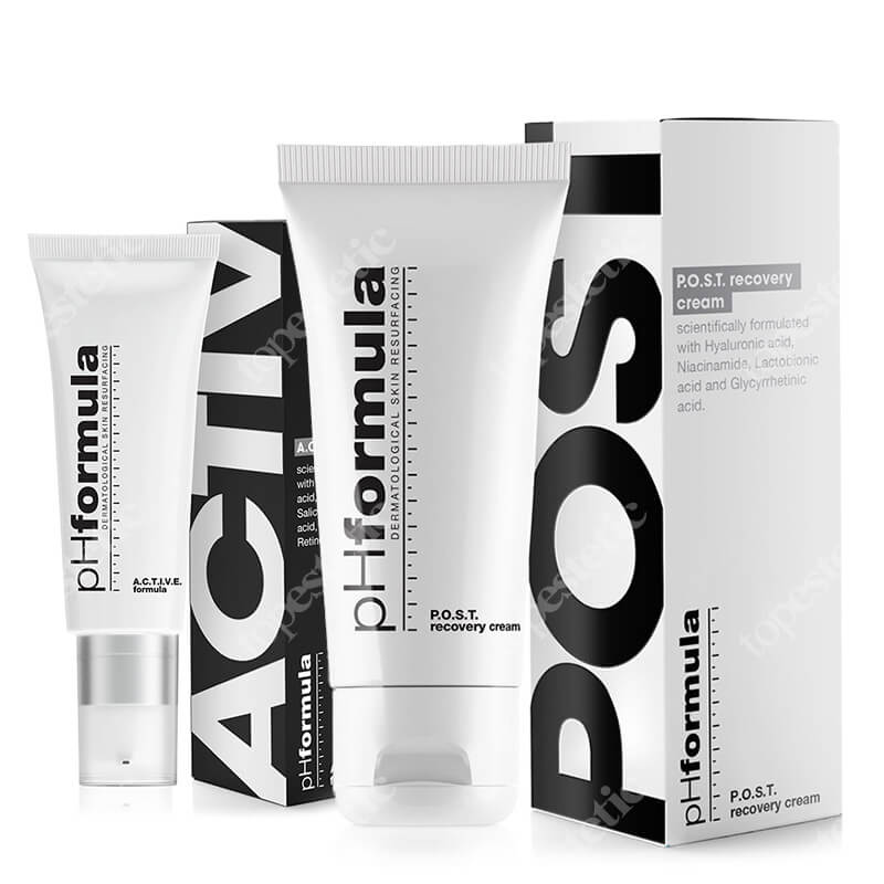 pHformula ACTIVE Formula + POST Recovery ZESTAW Preparat przeznaczony do pielęgnacji skóry przed i po zabiegach 30 ml + Aktywny krem przyspieszający regenerację 50 ml